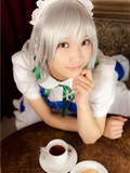 cosplay美女套图 c77 Sakuya Izayoi　白丝假发扮相(1)(3)